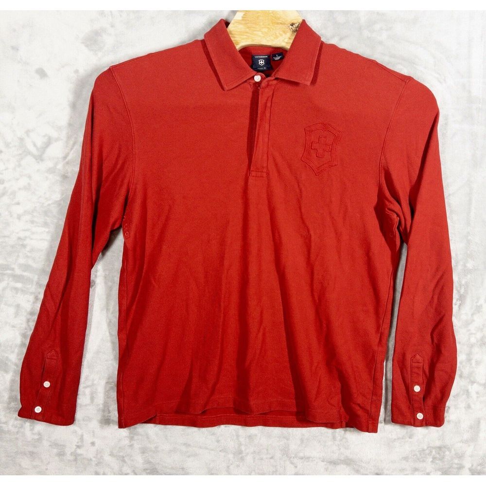 Victoriox‎ Swiss Long Sleeve Qtr Zip Polo Mens Large